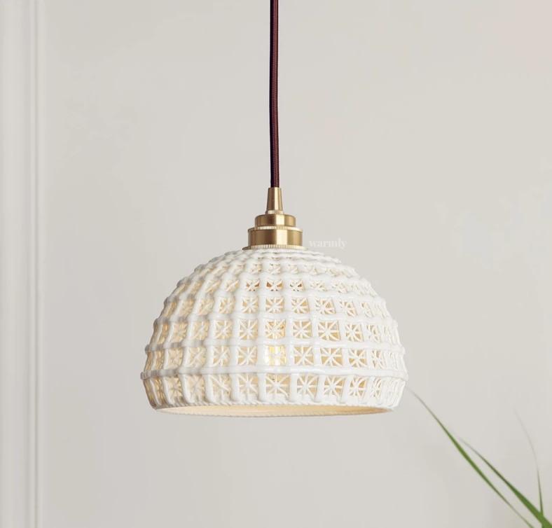 Terra – Painted Ceramic Mini Pendant Light