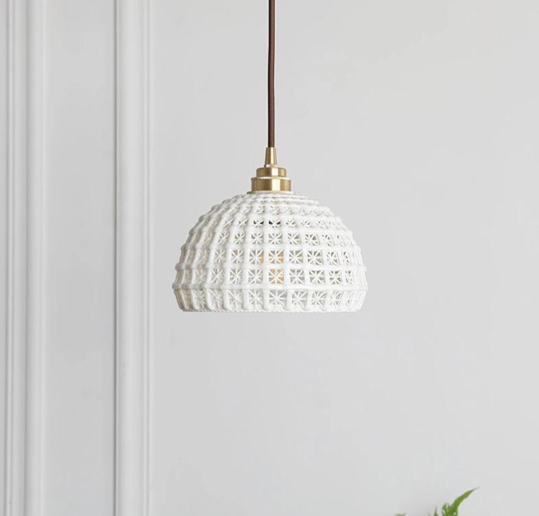 Terra – Painted Ceramic Mini Pendant Light