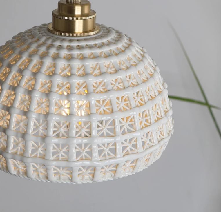 Terra – Painted Ceramic Mini Pendant Light