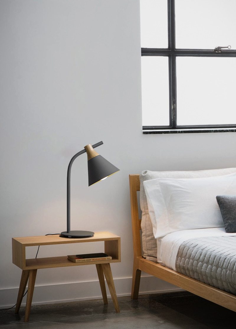 Plover – Iron and Wood Desk Lamp