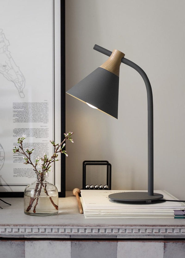 Plover – Iron and Wood Desk Lamp