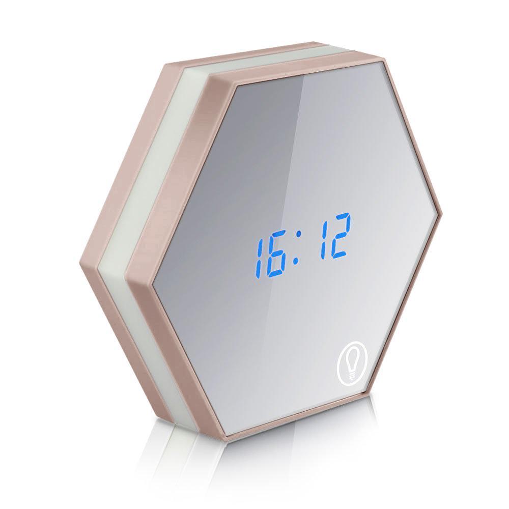 Riva – Mirror Alarm Clock with LED Light