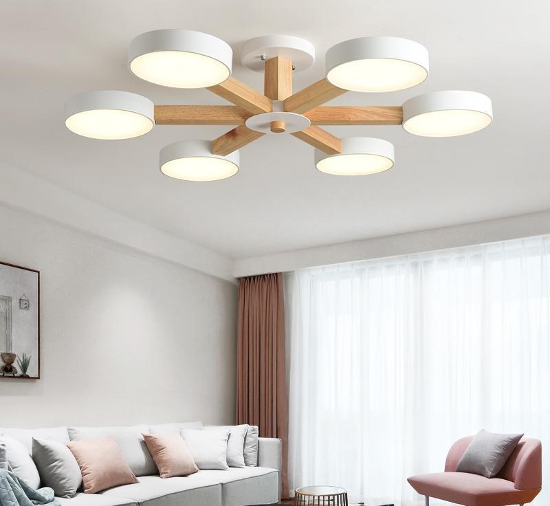 Heron – Fanned Multi-Arm Acrylic Shade Chandelier