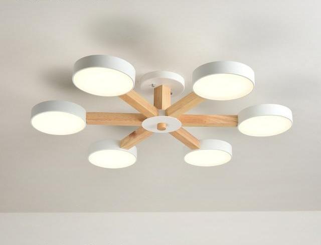 Heron – Fanned Multi-Arm Acrylic Shade Chandelier