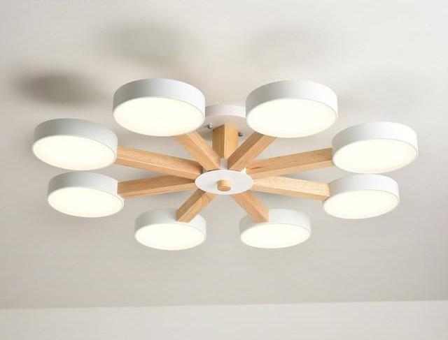 Heron – Fanned Multi-Arm Acrylic Shade Chandelier