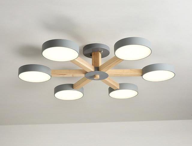 Heron – Fanned Multi-Arm Acrylic Shade Chandelier