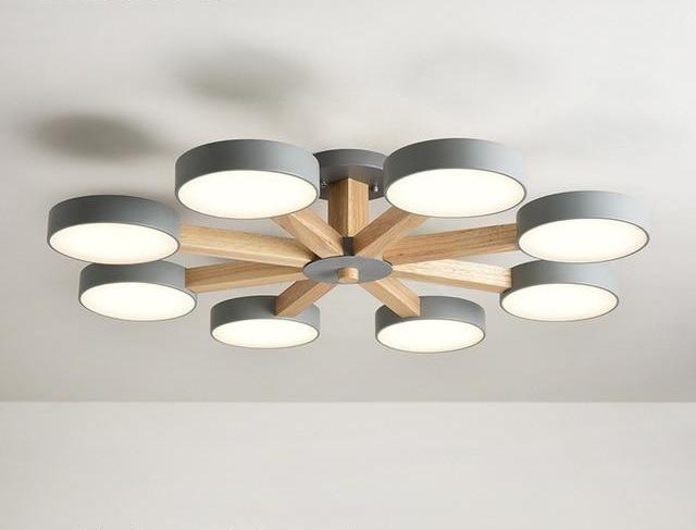 Heron – Fanned Multi-Arm Acrylic Shade Chandelier