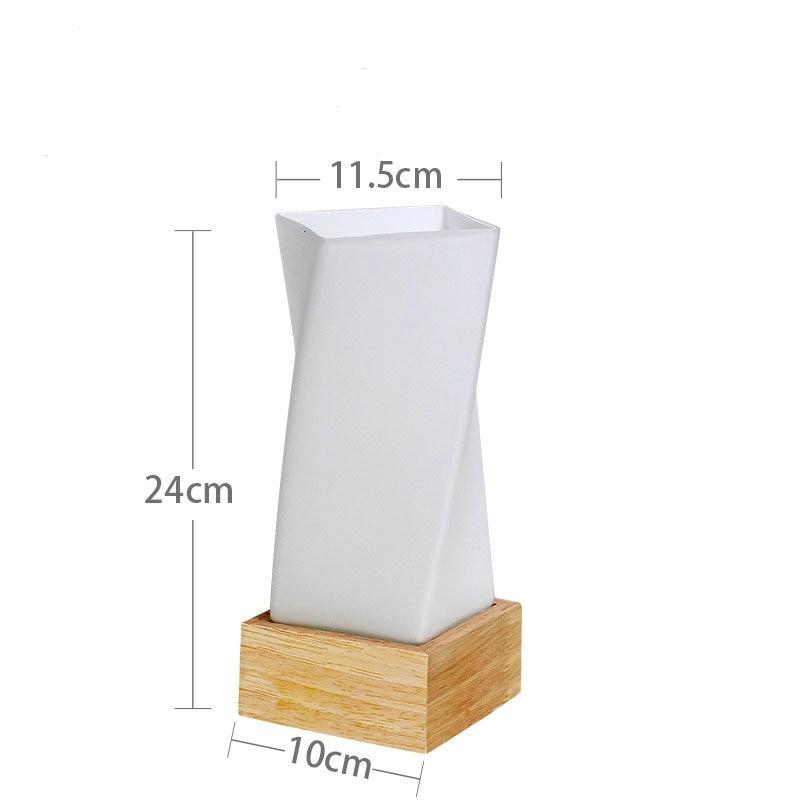 Spire – Twisted Wood, Glass & Ceramic Table Lamp