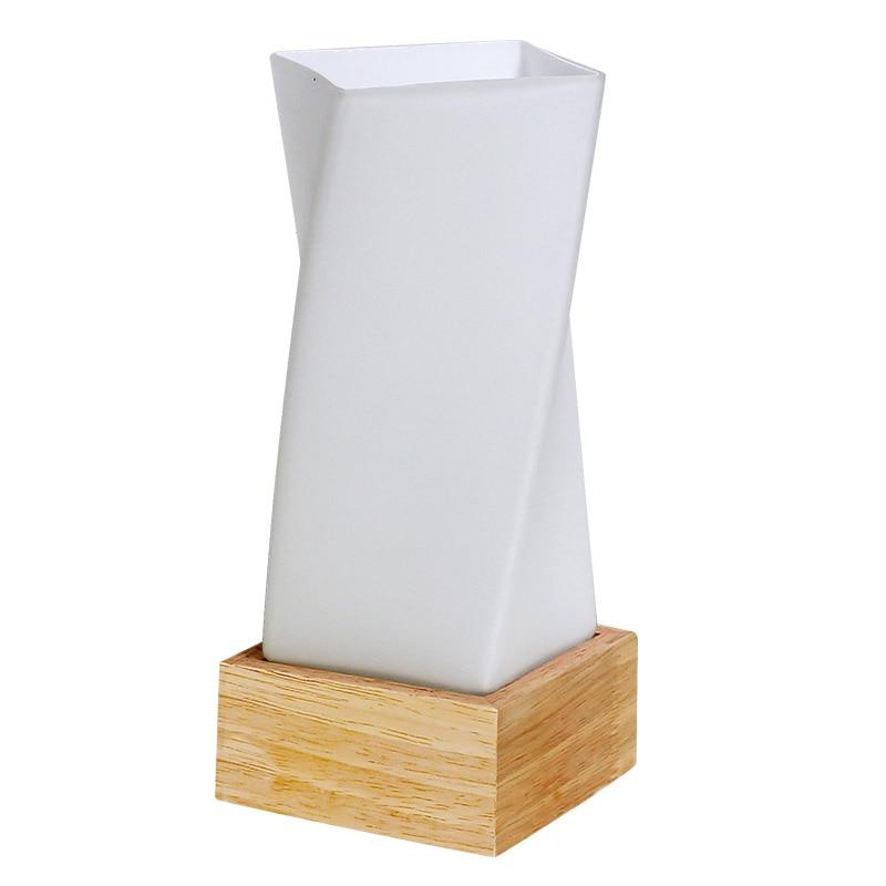 Spire – Twisted Wood, Glass & Ceramic Table Lamp