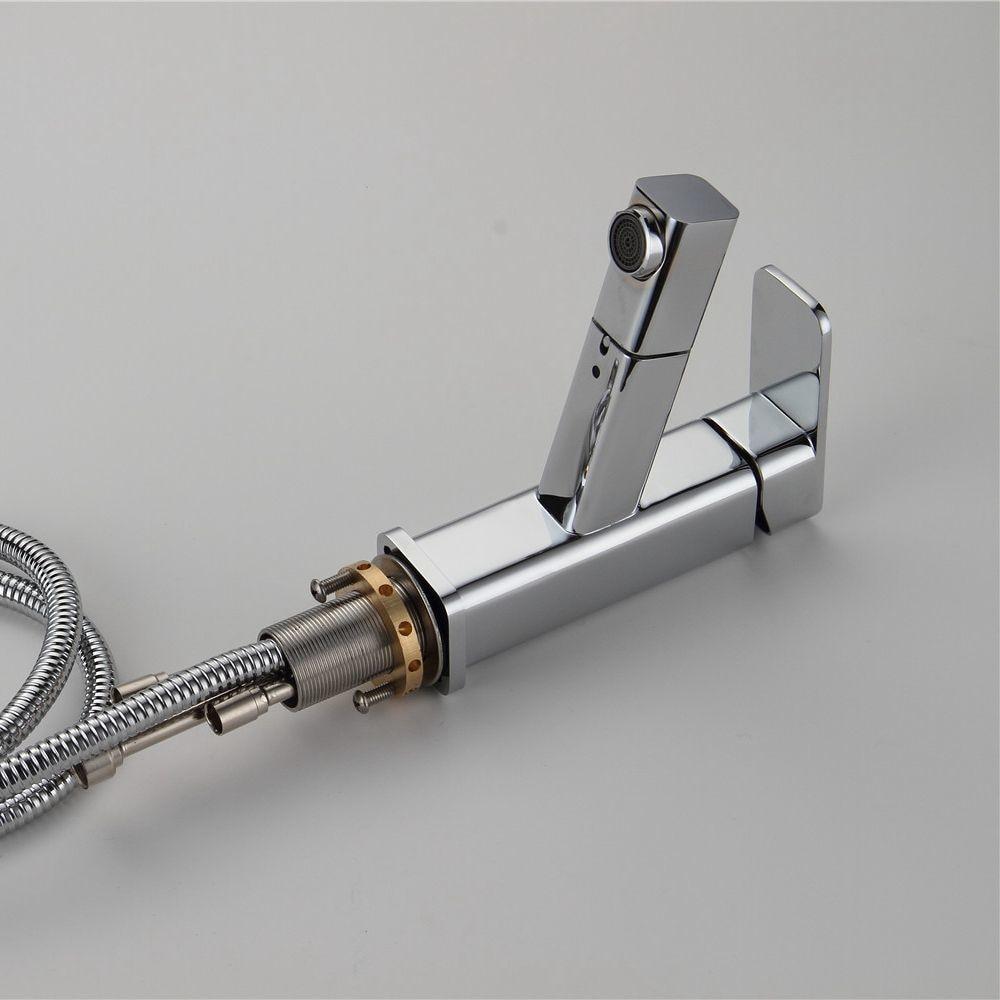 Anchorage – Pull-Out Hose Chrome Basin Tap