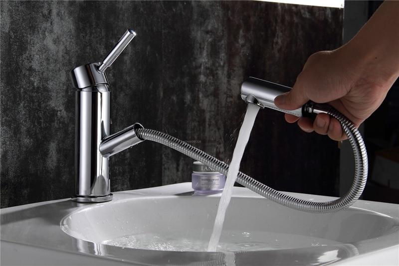 Anchorage – Pull-Out Hose Chrome Basin Tap