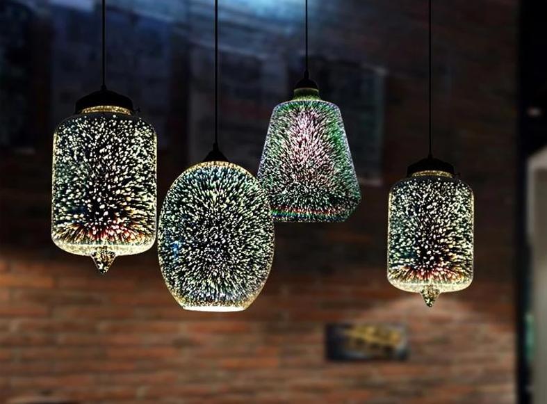 Stellamar – Starlit Glass Stone Pendant Light