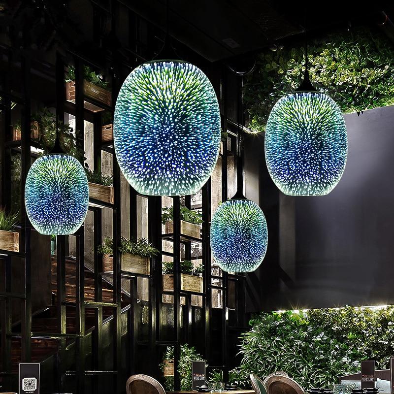 Stellamar – Starlit Glass Stone Pendant Light