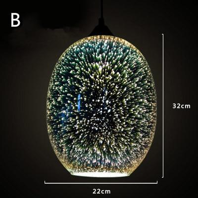 Stellamar – Starlit Glass Stone Pendant Light