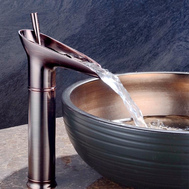 Ashby – Brass Waterfall Basin Mixer Tap