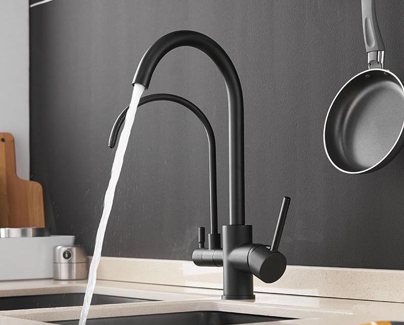 Larkspur – Deck Mount Dual-Spout Kitchen Tap