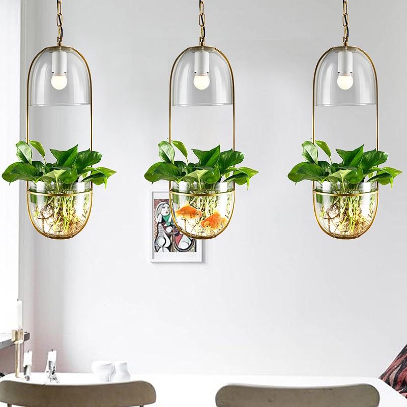 Pergola – Iron & Glass Hanging Planter Pendant