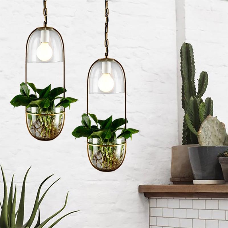 Pergola – Iron & Glass Hanging Planter Pendant