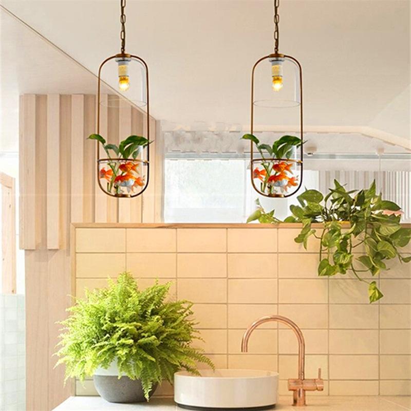 Pergola – Iron & Glass Hanging Planter Pendant