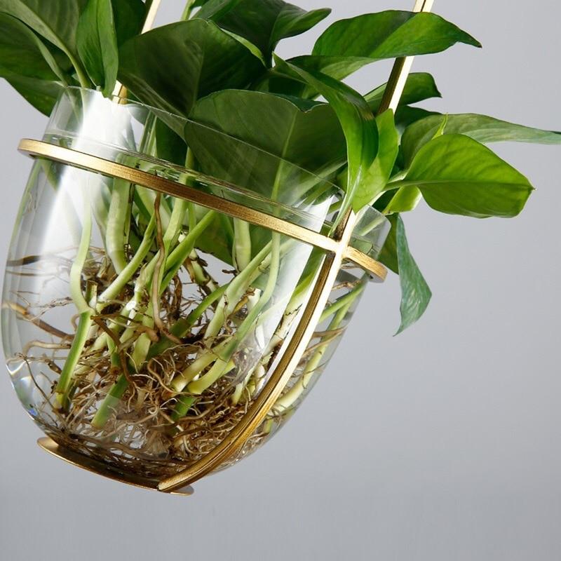 Pergola – Iron & Glass Hanging Planter Pendant