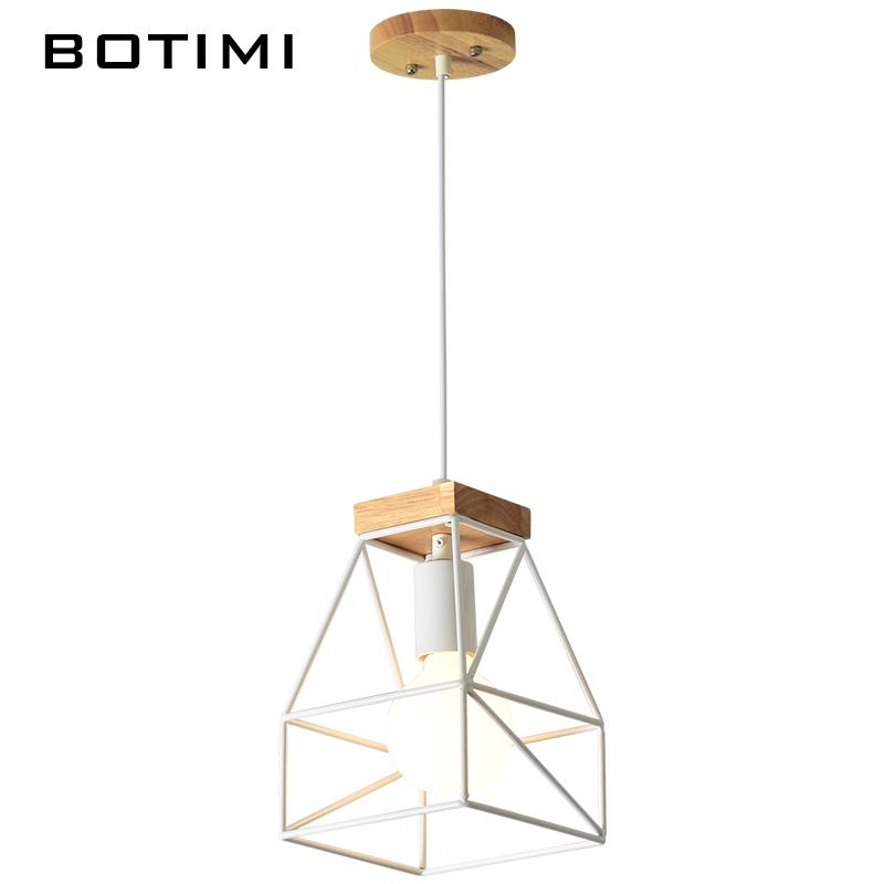 Corbel – Industrial Wood & Iron Cage Pendant
