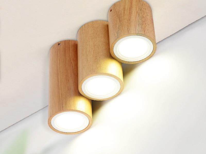 Birchmoor – Wood and Glass LED Ceiling Light