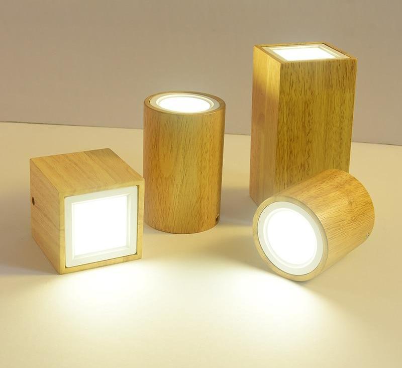 Birchmoor – Wood and Glass LED Ceiling Light