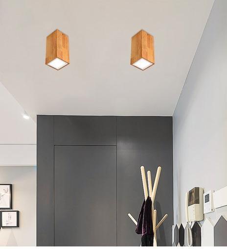 Birchmoor – Wood and Glass LED Ceiling Light