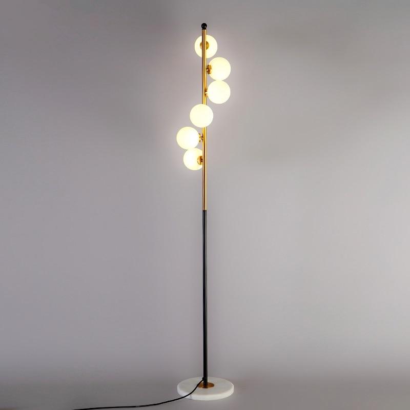 Lisbon – Frosted Glass Brushed Nickel Floor Lamp