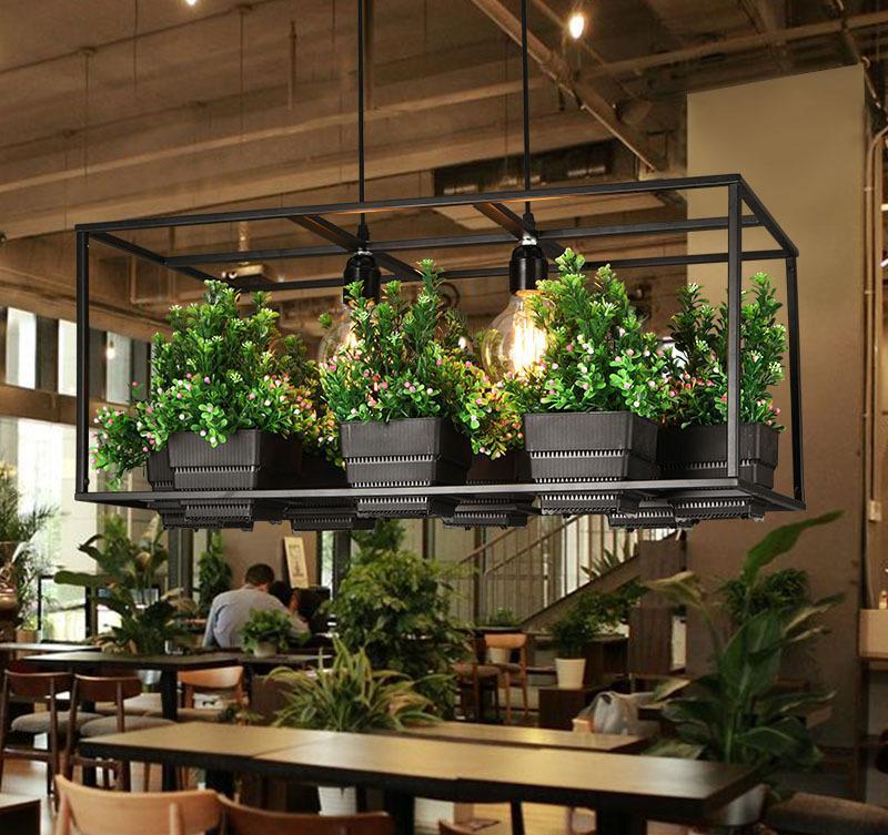 Greenhaven – Iron Frame Planter Chandelier