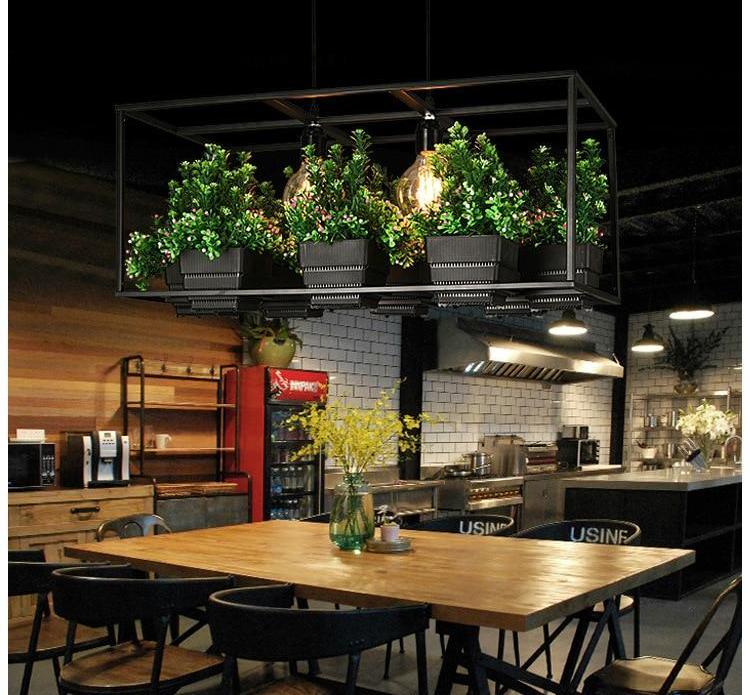 Greenhaven – Iron Frame Planter Chandelier