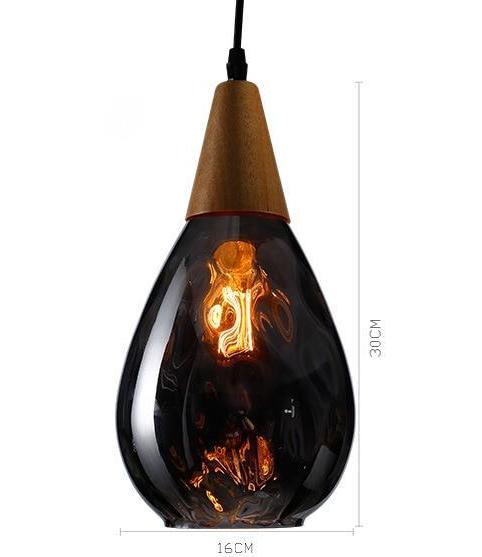 Shizuku – Dimpled Glass Drop Pendant Light