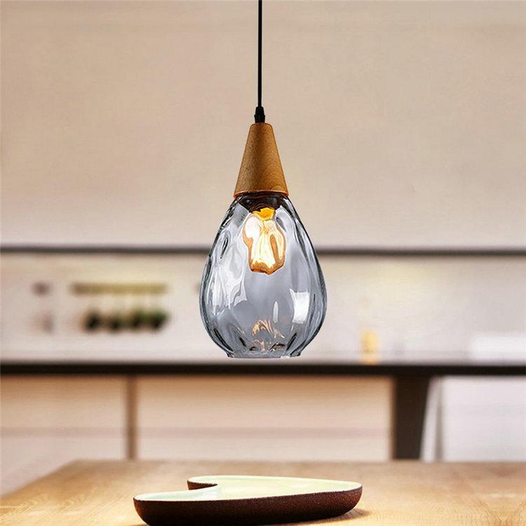 Shizuku – Dimpled Glass Drop Pendant Light