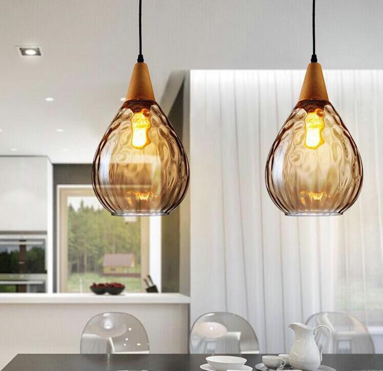Shizuku – Dimpled Glass Drop Pendant Light