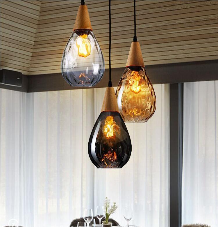 Shizuku – Dimpled Glass Drop Pendant Light