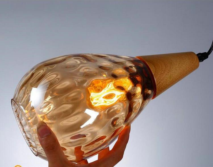 Shizuku – Dimpled Glass Drop Pendant Light