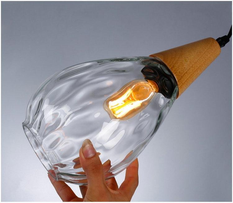 Shizuku – Dimpled Glass Drop Pendant Light