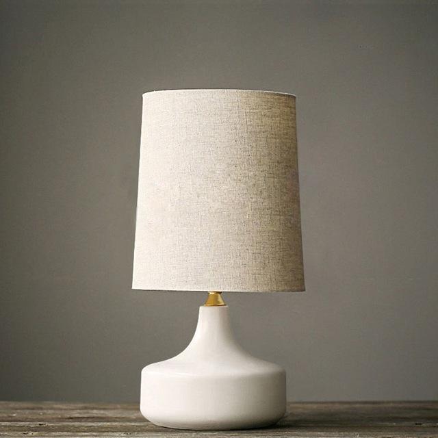Maple – Iron and Fabric Shade Desk Lamp