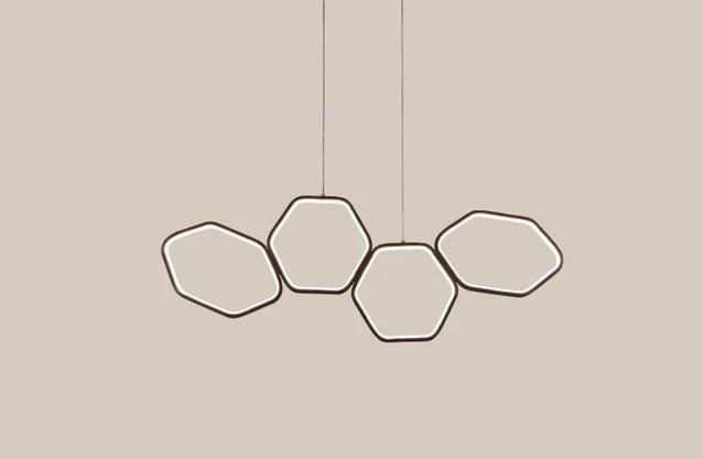 Facet – Art Deco Geometric Acrylic LED Chandelier