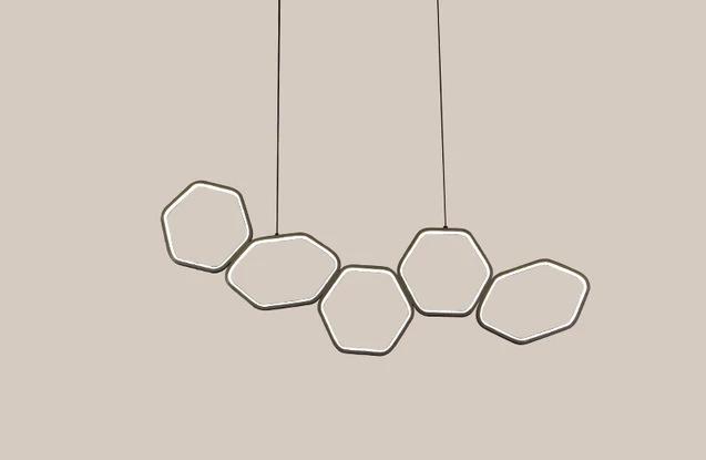 Facet – Art Deco Geometric Acrylic LED Chandelier