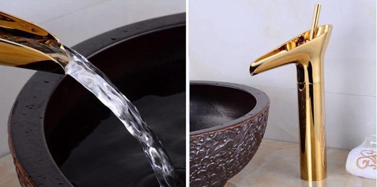 Ashby – Brass Waterfall Basin Mixer Tap