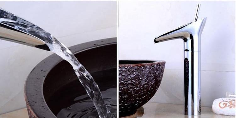 Ashby – Brass Waterfall Basin Mixer Tap