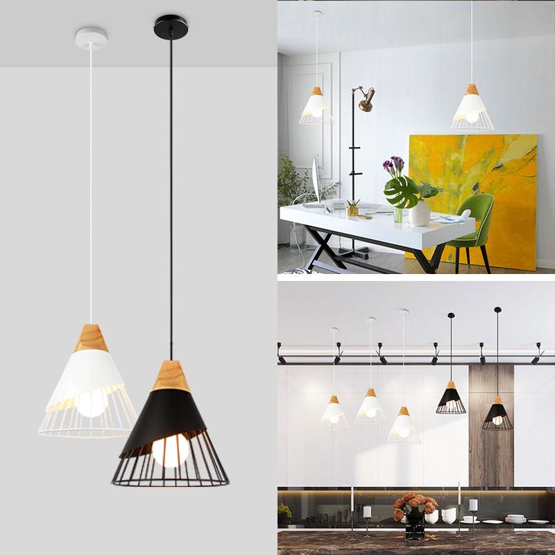 Hawthorn – Iron Cage & Wood Pendant Light