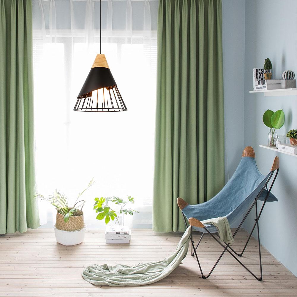 Hawthorn – Iron Cage & Wood Pendant Light