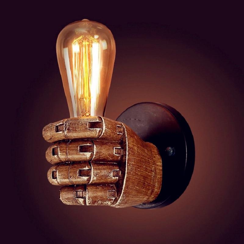 Manus – Resin Fist Bulb Holder Wall Light