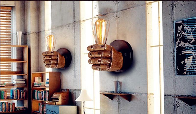 Manus – Resin Fist Bulb Holder Wall Light