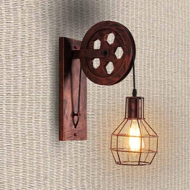 Quayside – Industrial Pulley Cage Wall Light