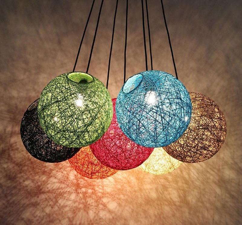 Palma – Woven Wicker Globe Pendant Light
