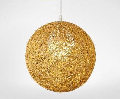 Palma – Woven Wicker Globe Pendant Light