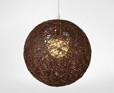 Palma – Woven Wicker Globe Pendant Light